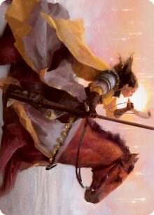Sunrise Cavalier Art Card [Innistrad: Midnight Hunt Art Series]