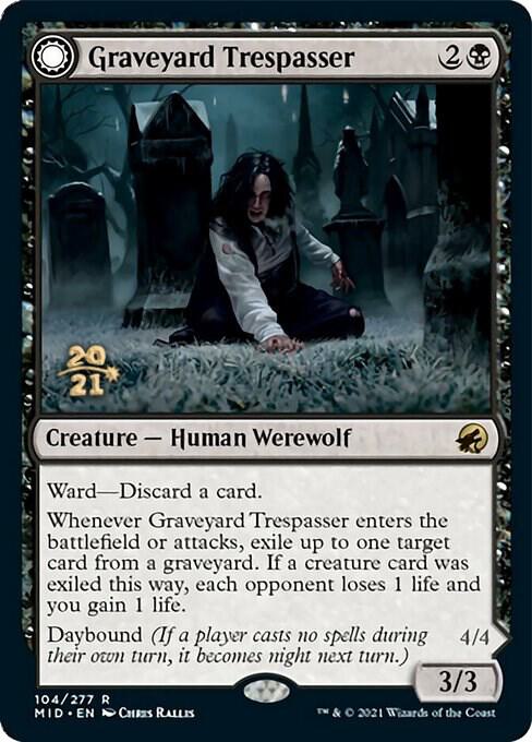 Graveyard Trespasser // Graveyard Glutton [Innistrad: Midnight Hunt Prerelease Promos]