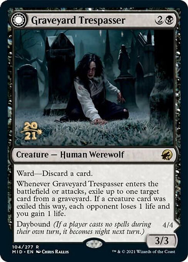 Graveyard Trespasser // Graveyard Glutton [Innistrad: Midnight Hunt Prerelease Promos]