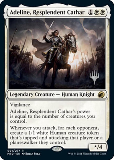 Adeline, Resplendent Cathar (Promo Pack) [Innistrad: Midnight Hunt Promos]