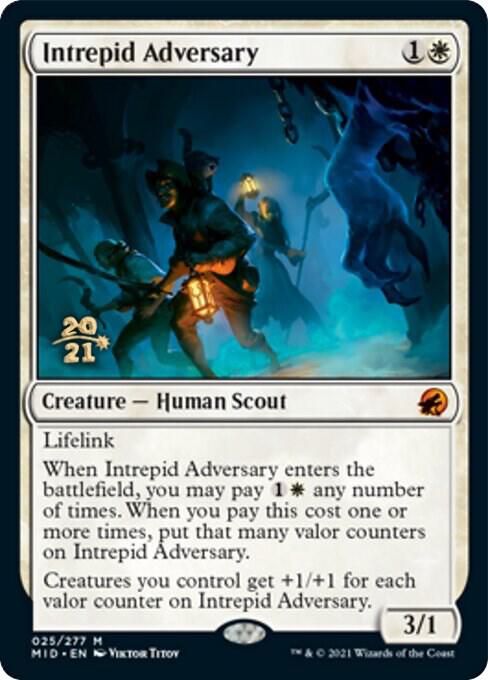 Intrepid Adversary [Innistrad: Midnight Hunt Prerelease Promos]