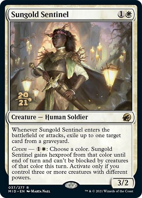 Sungold Sentinel [Innistrad: Midnight Hunt Prerelease Promos]