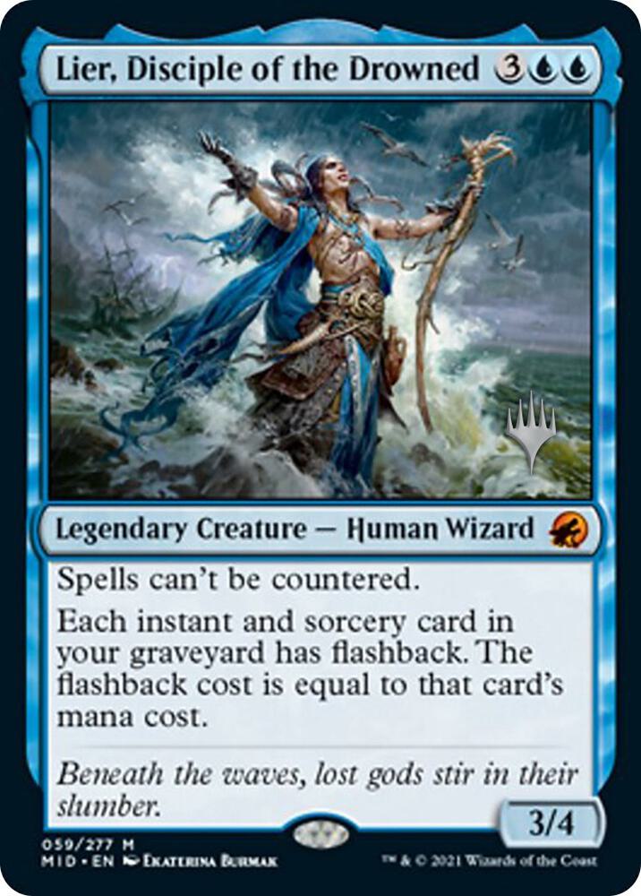 Lier, Disciple of the Drowned (Promo Pack) [Innistrad: Midnight Hunt Promos]