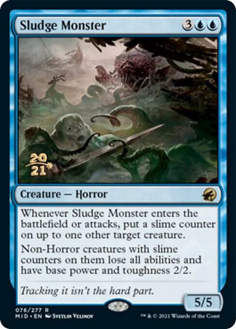 Sludge Monster [Innistrad: Midnight Hunt Prerelease Promos]