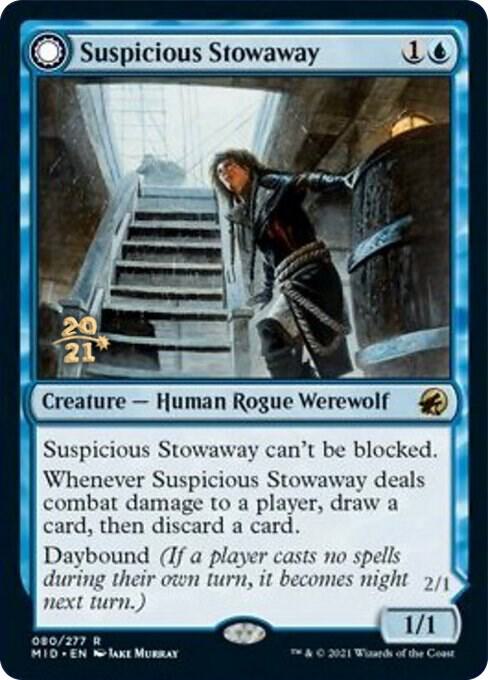 Suspicious Stowaway // Seafaring Werewolf [Innistrad: Midnight Hunt Prerelease Promos]