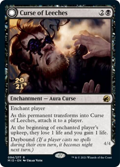 Curse of Leeches // Leeching Lurker [Innistrad: Midnight Hunt Prerelease Promos]