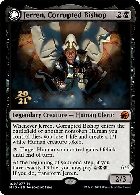 Jerren, Corrupted Bishop // Ormendahl, the Corrupted [Innistrad: Midnight Hunt Prerelease Promos]