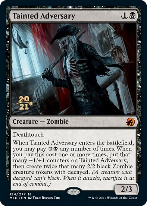 Tainted Adversary [Innistrad: Midnight Hunt Prerelease Promos]