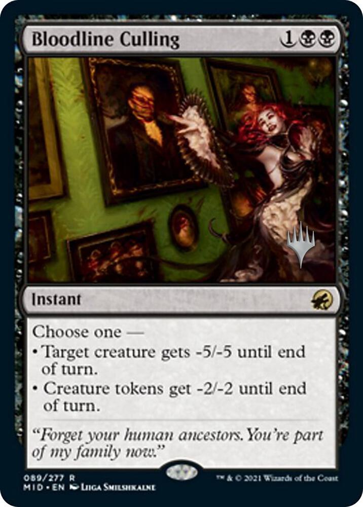 Bloodline Culling (Promo Pack) [Innistrad: Midnight Hunt Promos]