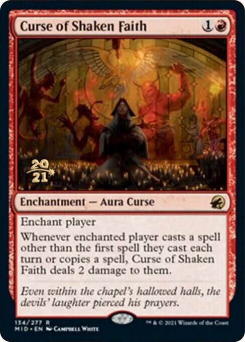 Curse of Shaken Faith [Innistrad: Midnight Hunt Prerelease Promos]