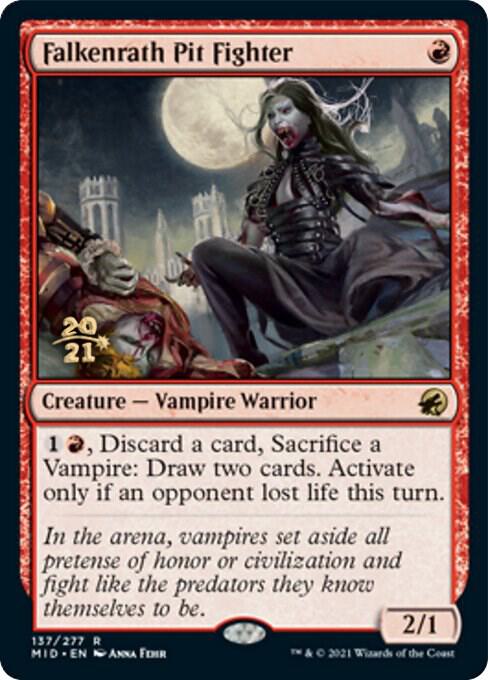 Falkenrath Pit Fighter [Innistrad: Midnight Hunt Prerelease Promos]