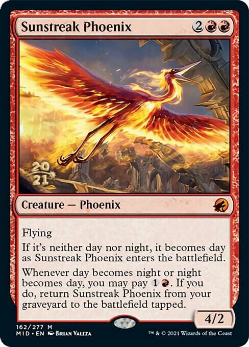 Sunstreak Phoenix [Innistrad: Midnight Hunt Prerelease Promos]