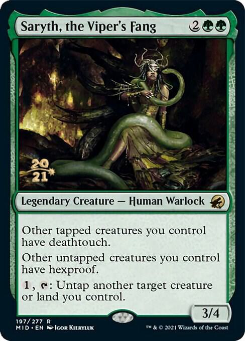 Saryth, the Viper's Fang [Innistrad: Midnight Hunt Prerelease Promos]