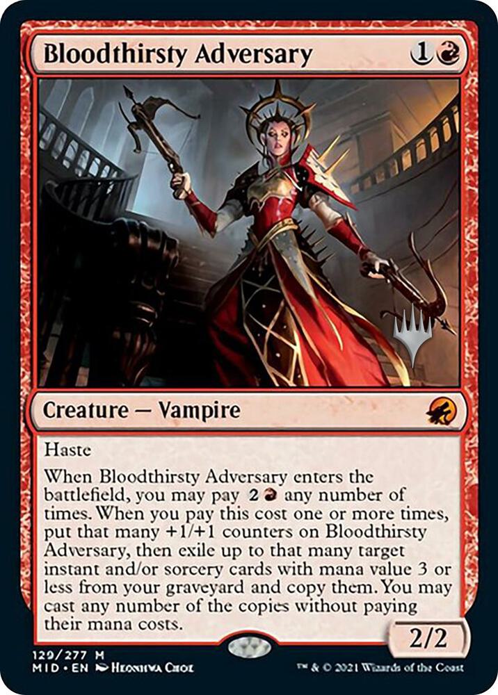 Bloodthirsty Adversary (Promo Pack) [Innistrad: Midnight Hunt Promos]