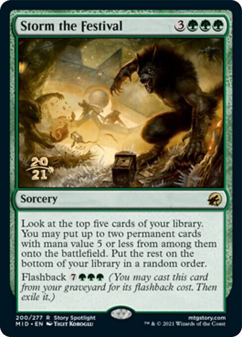 Storm the Festival [Innistrad: Midnight Hunt Prerelease Promos]