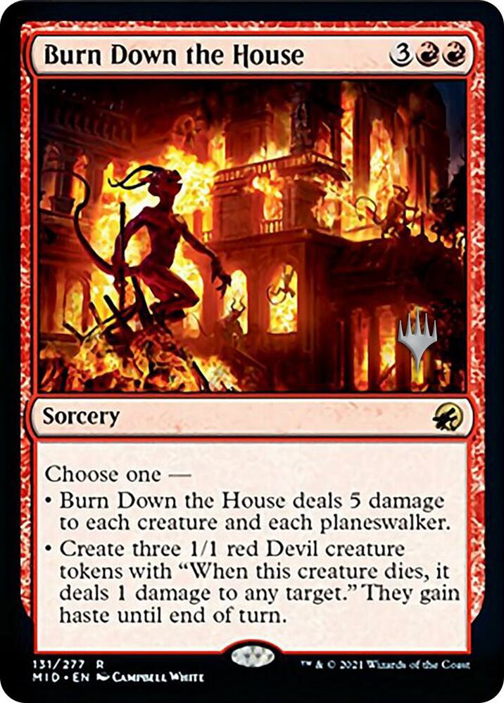 Burn Down the House (Promo Pack) [Innistrad: Midnight Hunt Promos]