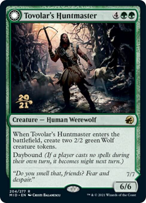 Tovolar's Huntmaster // Tovolar's Packleader [Innistrad: Midnight Hunt Prerelease Promos]