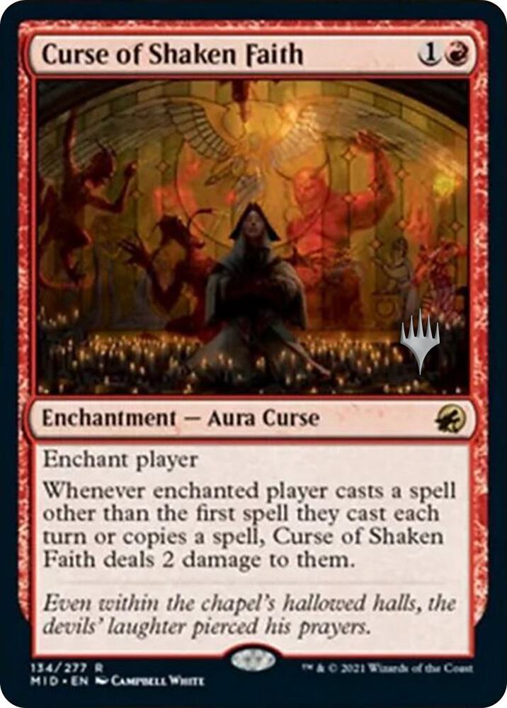 Curse of Shaken Faith (Promo Pack) [Innistrad: Midnight Hunt Promos]