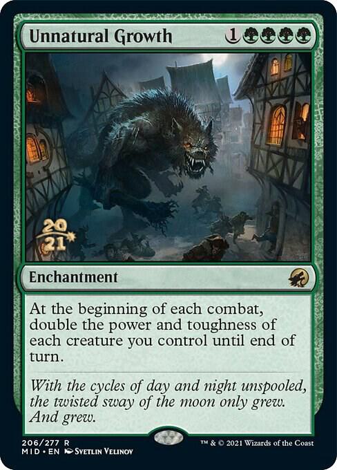Unnatural Growth [Innistrad: Midnight Hunt Prerelease Promos]