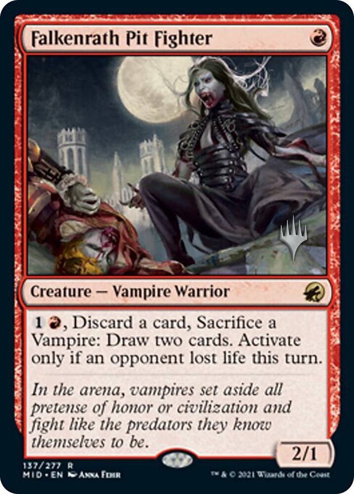 Falkenrath Pit Fighter (Promo Pack) [Innistrad: Midnight Hunt Promos]