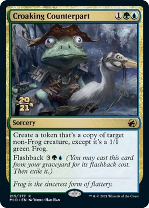 Croaking Counterpart [Innistrad: Midnight Hunt Prerelease Promos]