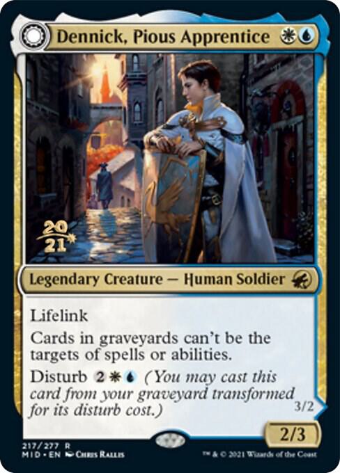 Dennick, Pious Apprentice // Dennick, Pious Apparition [Innistrad: Midnight Hunt Prerelease Promos]