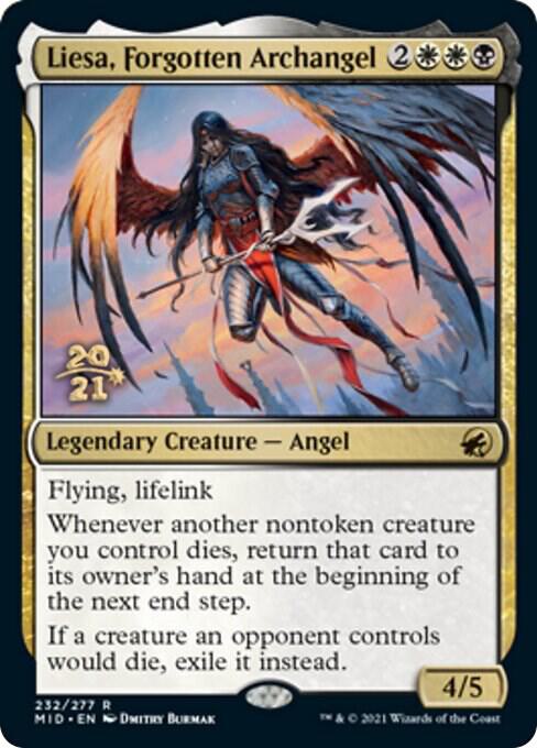 Liesa, Forgotten Archangel [Innistrad: Midnight Hunt Prerelease Promos]