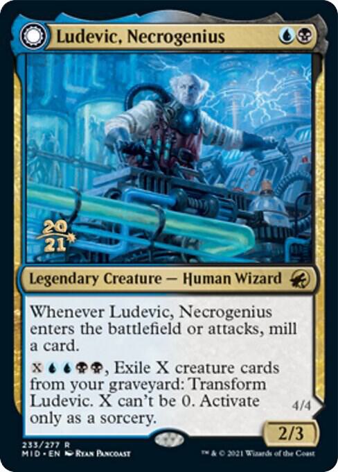 Ludevic, Necrogenius // Olag, Ludevic's Hubris [Innistrad: Midnight Hunt Prerelease Promos]