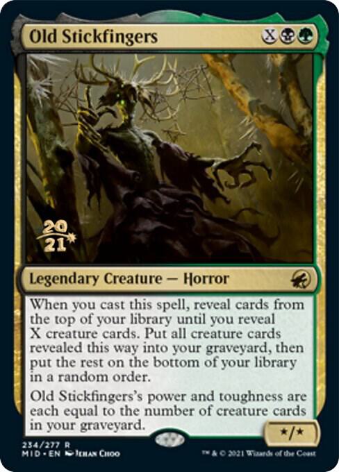 Old Stickfingers [Innistrad: Midnight Hunt Prerelease Promos]