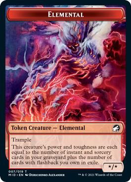 Elemental Token [Innistrad: Midnight Hunt Tokens]