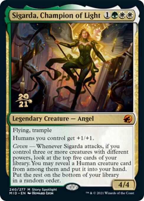 Sigarda, Champion of Light [Innistrad: Midnight Hunt Prerelease Promos]