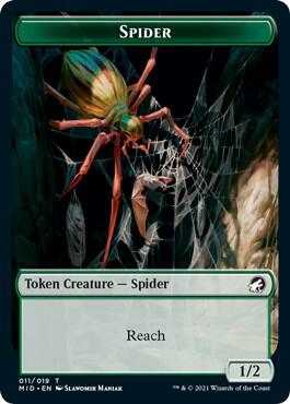 Spider Token [Innistrad: Midnight Hunt Tokens]