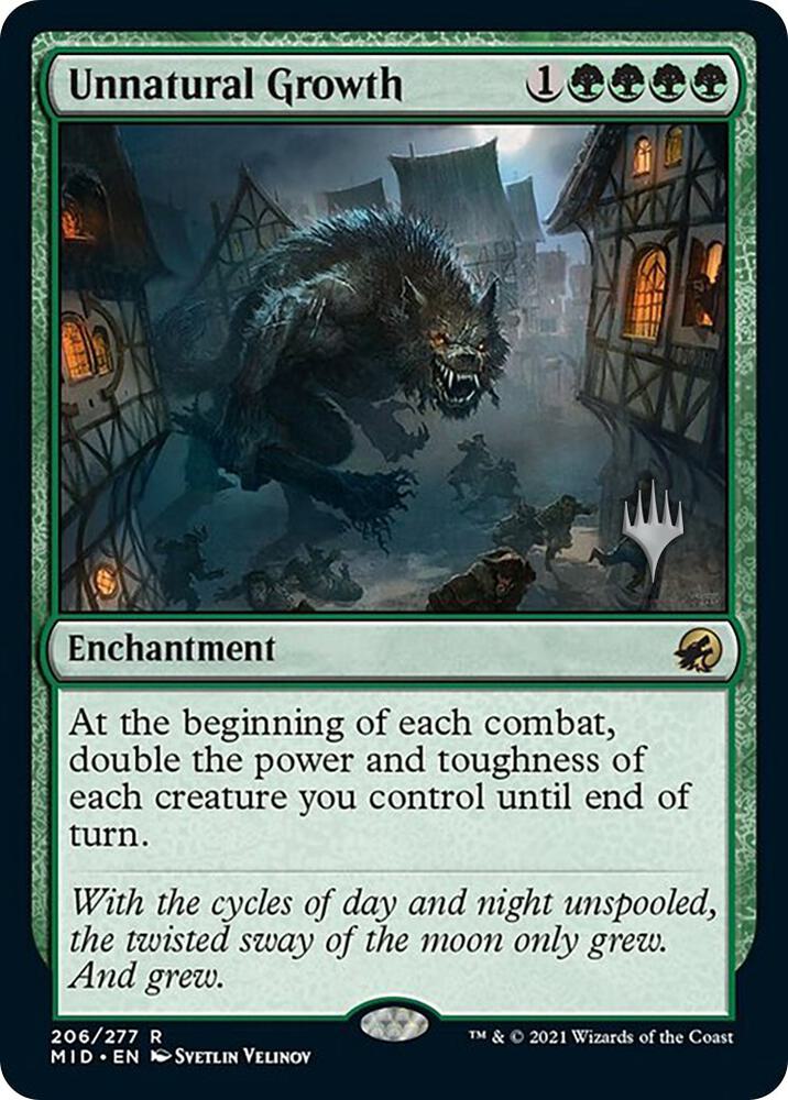 Unnatural Growth (Promo Pack) [Innistrad: Midnight Hunt Promos]