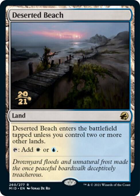 Deserted Beach [Innistrad: Midnight Hunt Prerelease Promos]