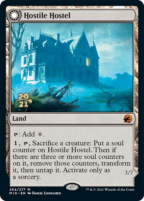 Hostile Hostel // Creeping Inn [Innistrad: Midnight Hunt Prerelease Promos]
