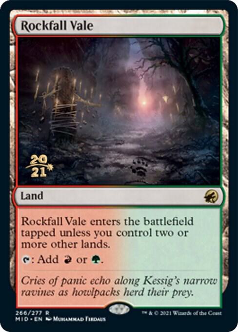Rockfall Vale [Innistrad: Midnight Hunt Prerelease Promos]