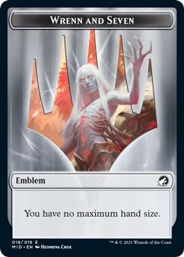Wrenn and Seven Emblem [Innistrad: Midnight Hunt Tokens]