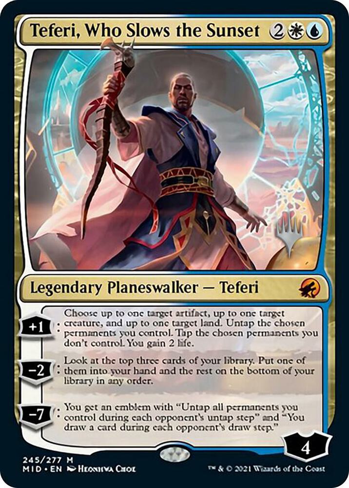Teferi, Who Slows the Sunset (Promo Pack) [Innistrad: Midnight Hunt Promos]