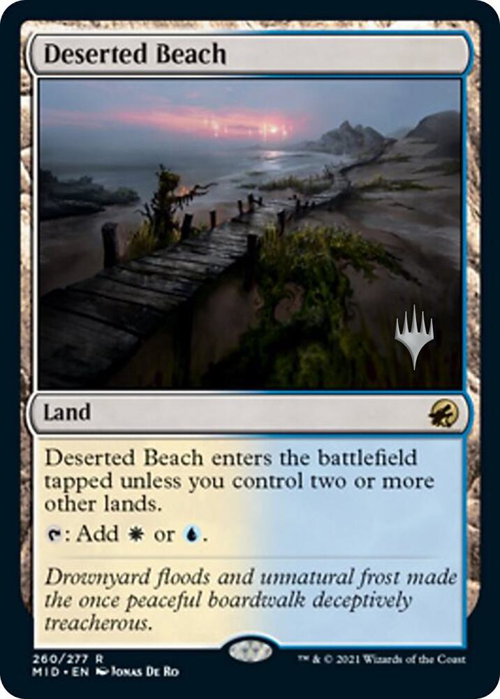 Deserted Beach (Promo Pack) [Innistrad: Midnight Hunt Promos]