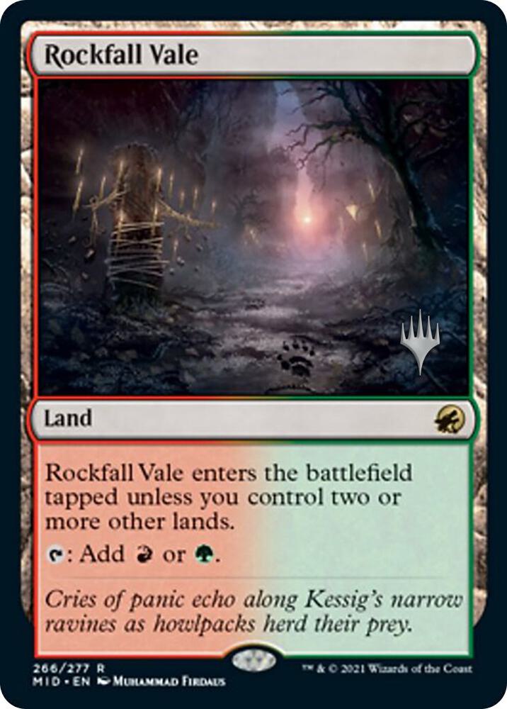 Rockfall Vale (Promo Pack) [Innistrad: Midnight Hunt Promos]