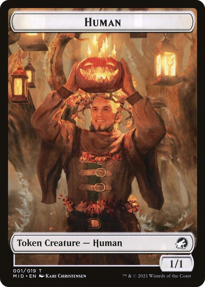 Human // Insect Double-Sided Token [Innistrad: Midnight Hunt Tokens]