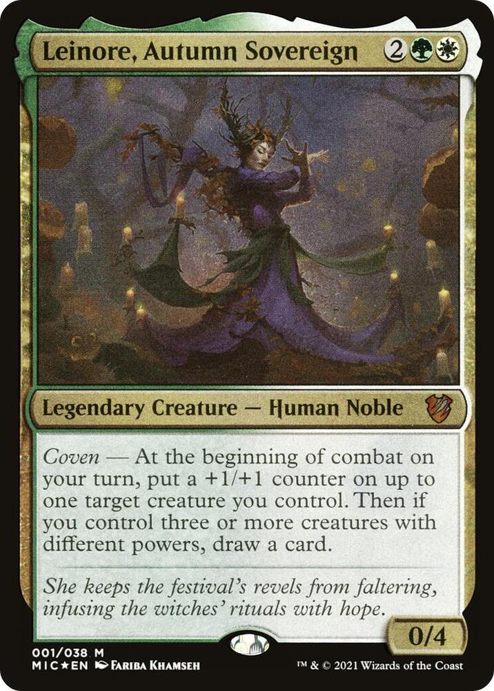 Leinore, Autumn Sovereign (Display Commander) [Innistrad: Midnight Hunt Commander]