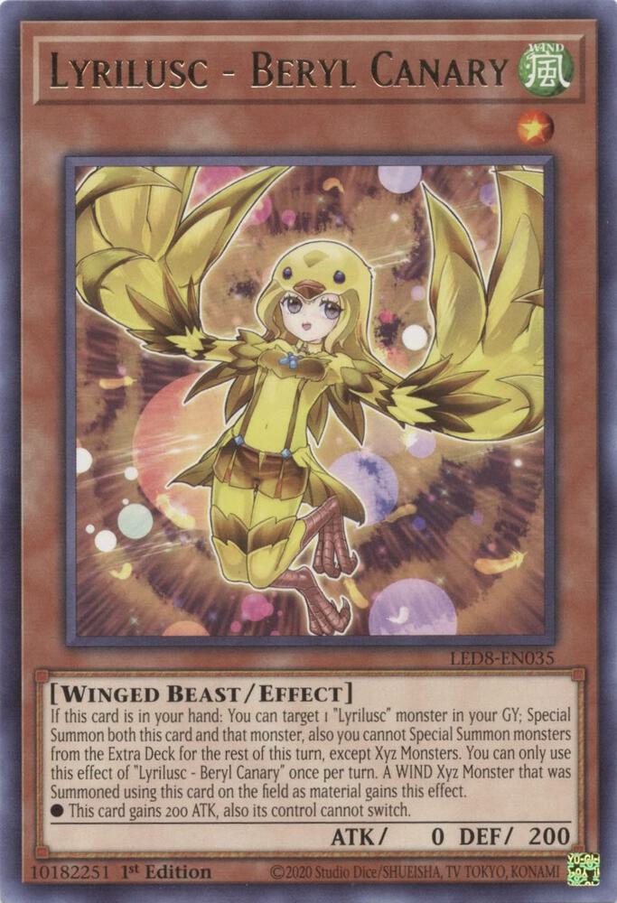 Lyrilusc - Beryl Canary [LED8-EN035] Rare