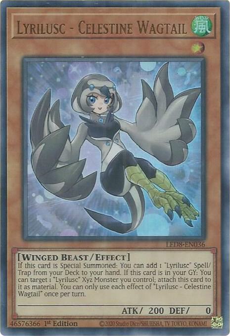 Lyrilusc - Celestine Wagtail [LED8-EN036] Ultra Rare