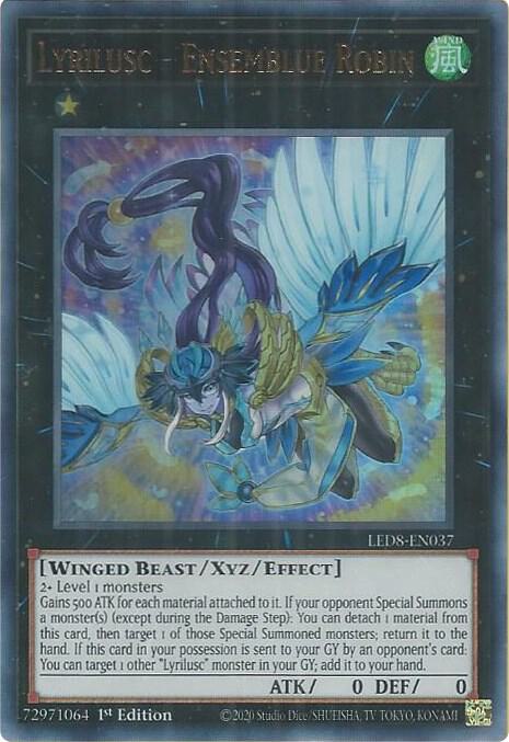 Lyrilusc - Ensemblue Robin [LED8-EN037] Ultra Rare