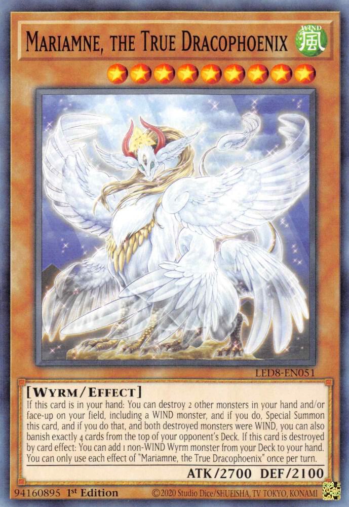 Mariamne, the True Dracophoenix [LED8-EN051] Common