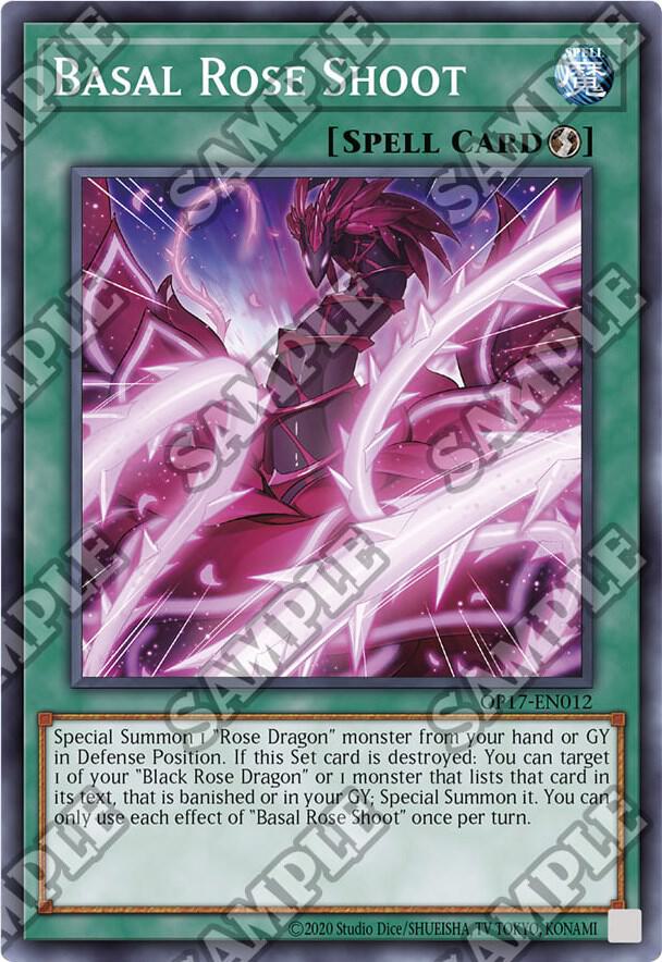 Basal Rose Shoot [OP17-EN012] Super Rare