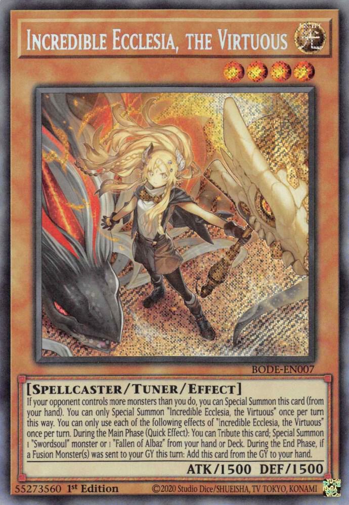 Incredible Ecclesia, the Virtuous [BODE-EN007] Secret Rare
