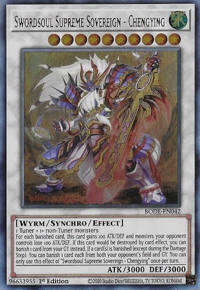 Swordsoul Supreme Sovereign - Chengying [BODE-EN042] Ultra Rare