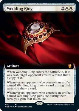 Wedding Ring (Extended Art) [Innistrad: Crimson Vow Commander]